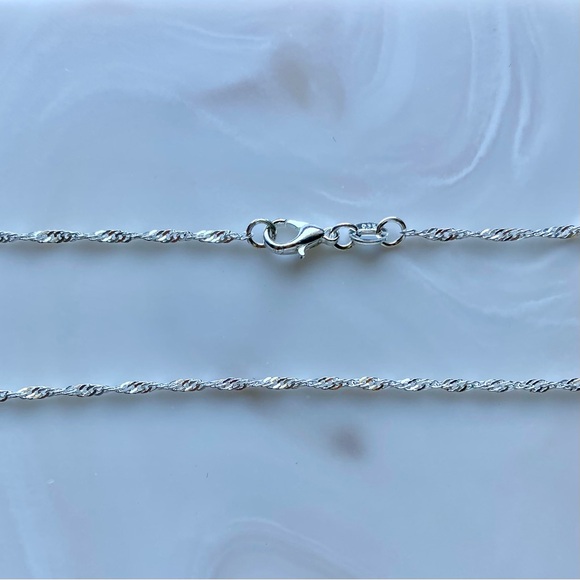 Beautiful wave Sterling silver 925 Chain - Picture 2 of 5